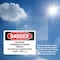 Signmission Explosion Flammability Hazard Present Electrical Danger Sign, Vinyl Decal, 14in x 10in, 2PK OS-2PACK-DS-D-1014-L-2356 - alternate 5
